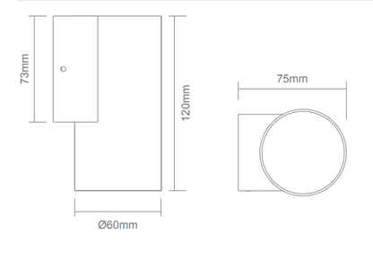 Domus ALIRA-1 Down Exterior Wall Light - Mases LightingDomus Lighting
