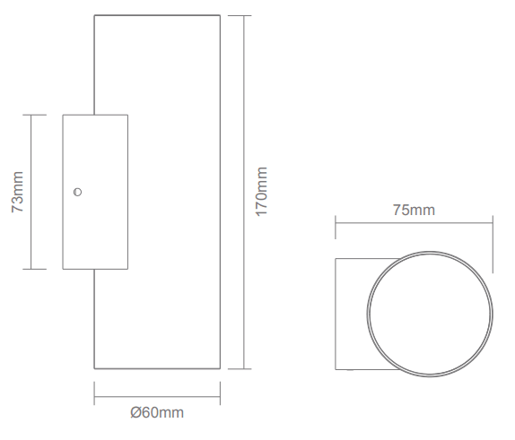 Domus ALIRA-2 Up/Down Exterior Wall Light - Mases LightingDomus Lighting