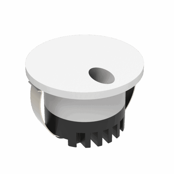 Domus Aura Recessed LED Step Light 3W Tri-Colour - Black or White - Mases LightingDomus Lighting