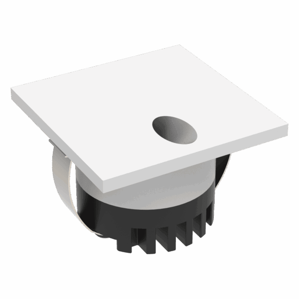 Domus Aura Recessed LED Step Light 3W Tri-Colour - Black or White - Mases LightingDomus Lighting