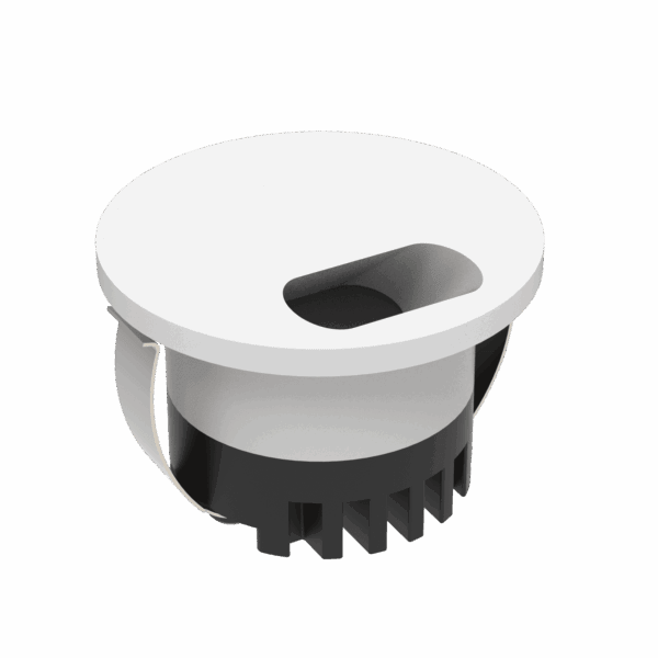 Domus Aura Recessed LED Step Light 3W Tri-Colour - Black or White - Mases LightingDomus Lighting
