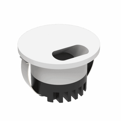 Domus Aura Recessed LED Step Light 3W Tri-Colour - Black or White - Mases LightingDomus Lighting