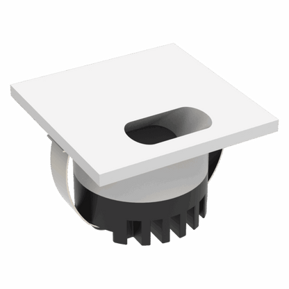 Domus Aura Recessed LED Step Light 3W Tri-Colour - Black or White - Mases LightingDomus Lighting