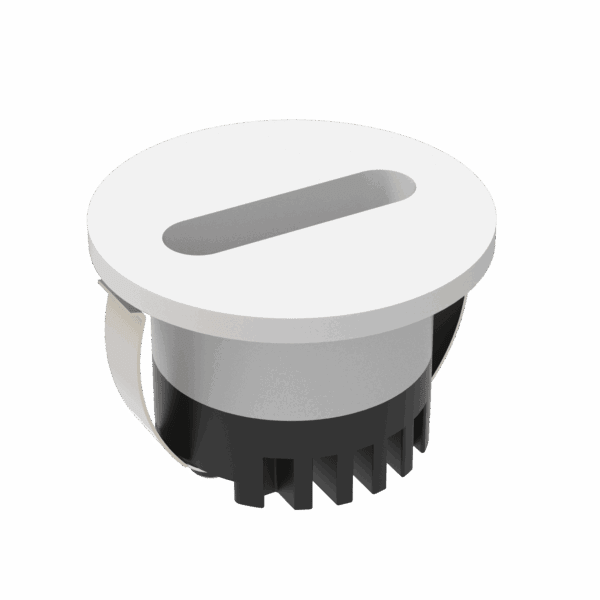 Domus Aura Recessed LED Step Light 3W Tri-Colour - Black or White - Mases LightingDomus Lighting