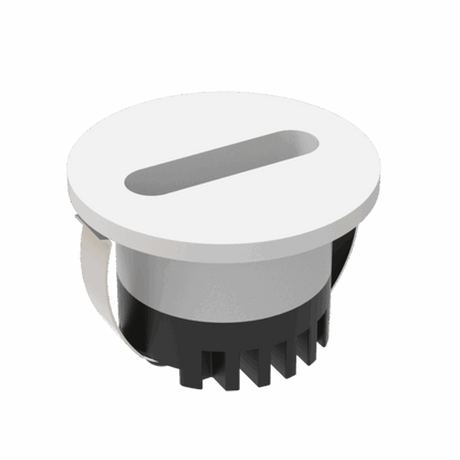 Domus Aura Recessed LED Step Light 3W Tri-Colour - Black or White - Mases LightingDomus Lighting