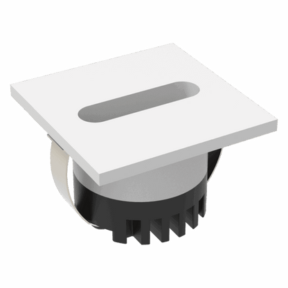 Domus Aura Recessed LED Step Light 3W Tri-Colour - Black or White - Mases LightingDomus Lighting