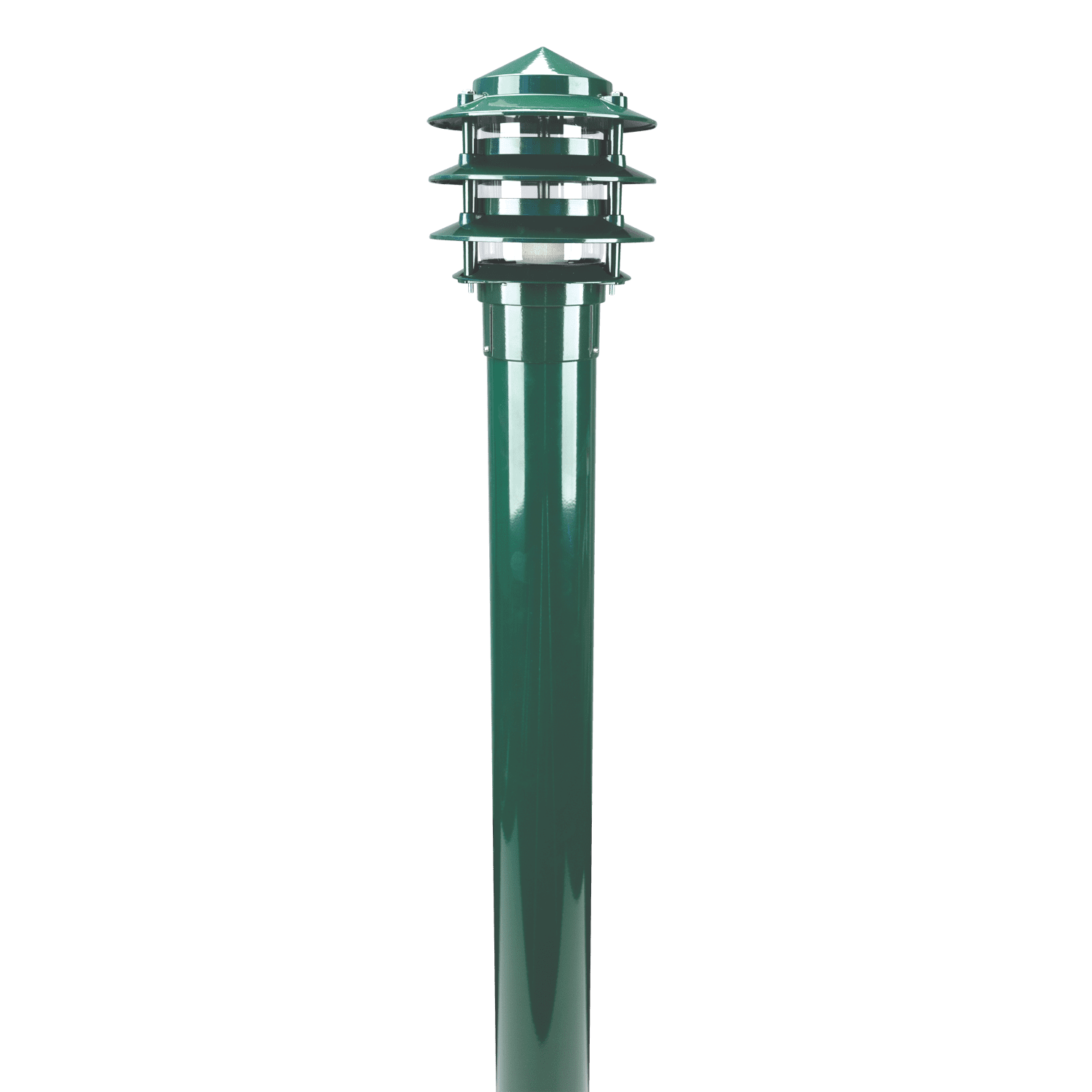 Domus BL-100 1M Kit - Conical Bollard Head & 1m Post - Beige, Black, Silver, Green or White - Mases LightingDomus Lighting