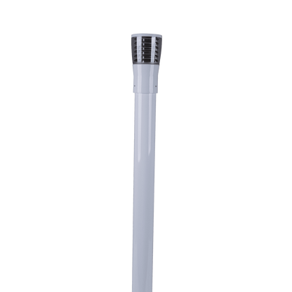 Domus BL-300 1M Kit - Louvred Bollard Head & 1m Post - Beige, Black, Silver, Green or White - Mases LightingDomus Lighting