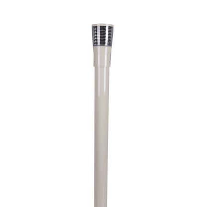 Domus BL-300 1M Kit - Louvred Bollard Head & 1m Post - Beige, Black, Silver, Green or White - Mases LightingDomus Lighting