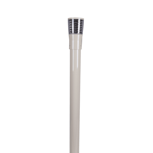 Domus BL-300 1M Kit - Louvred Bollard Head & 1m Post - Beige, Black, Silver, Green or White - Mases LightingDomus Lighting