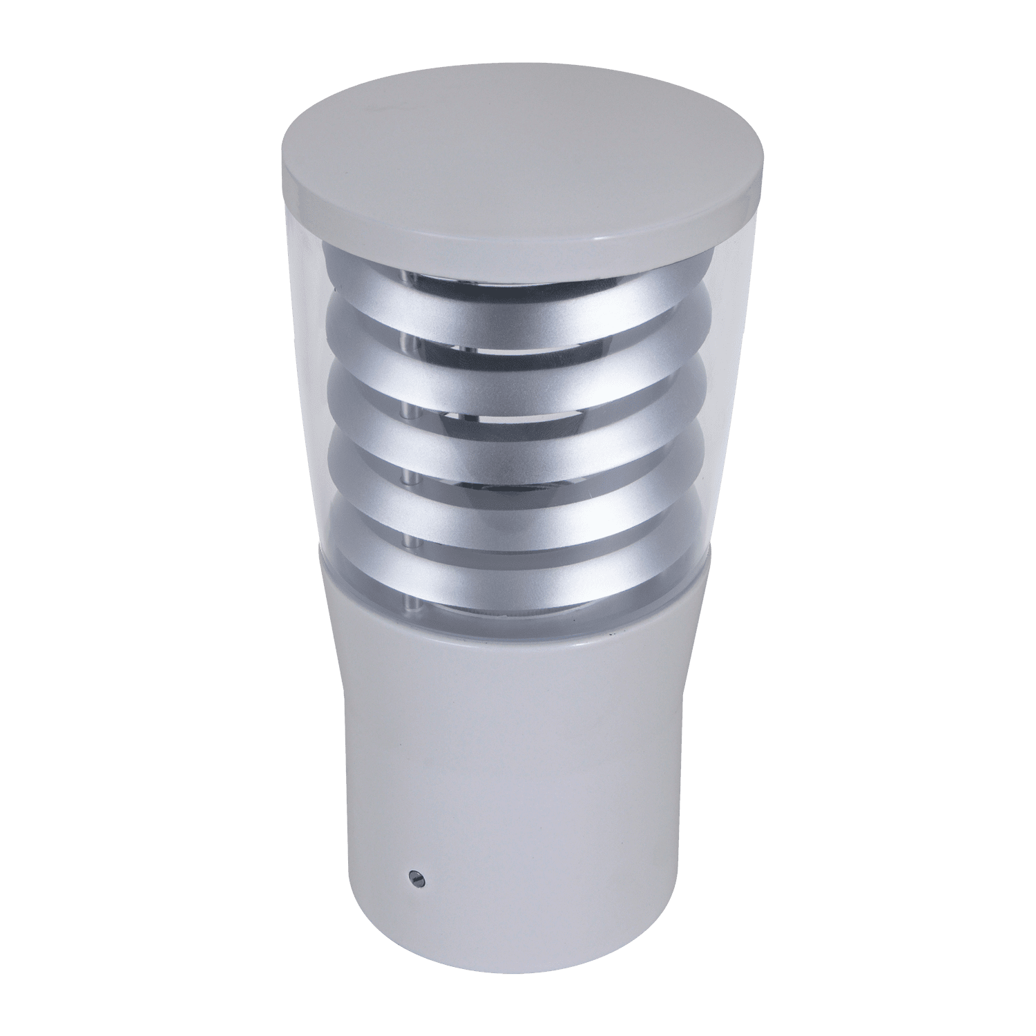 Domus BL-300 Conical Louvred Bollard Head - Beige, Black, Silver, Green or White - Mases LightingDomus Lighting