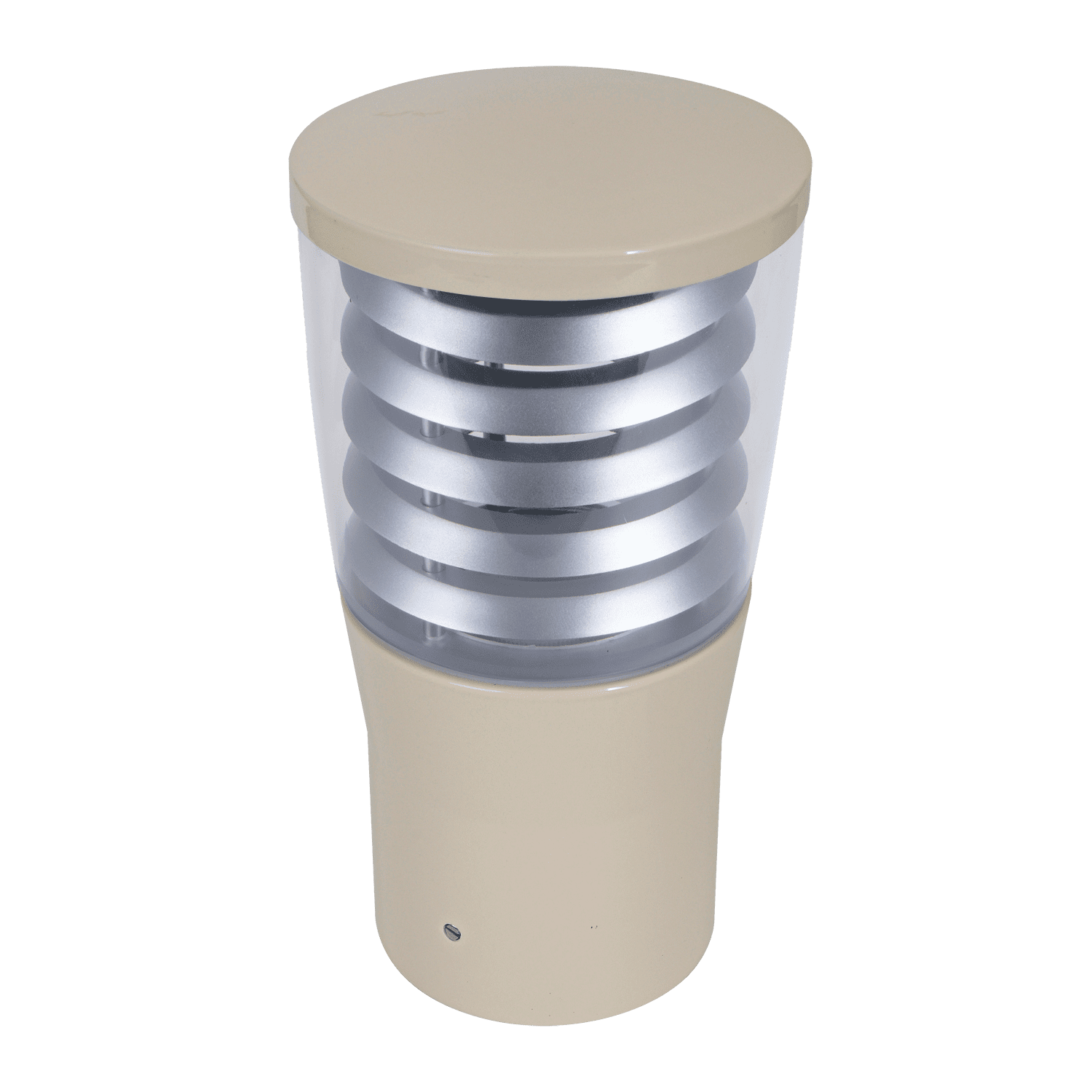 Domus BL-300 Conical Louvred Bollard Head - Beige, Black, Silver, Green or White - Mases LightingDomus Lighting