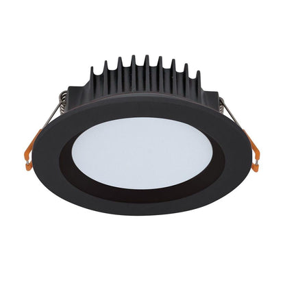 Domus Boost-10 Round 10W Recessed Dimmable Led Tricolour IP54 Downlight - Black/White - Mases LightingDomus