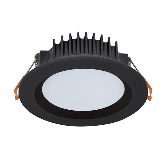 Domus Boost-10 Round 10W Recessed Dimmable Led Tricolour IP54 Downlight - Black/White - Mases LightingDomus