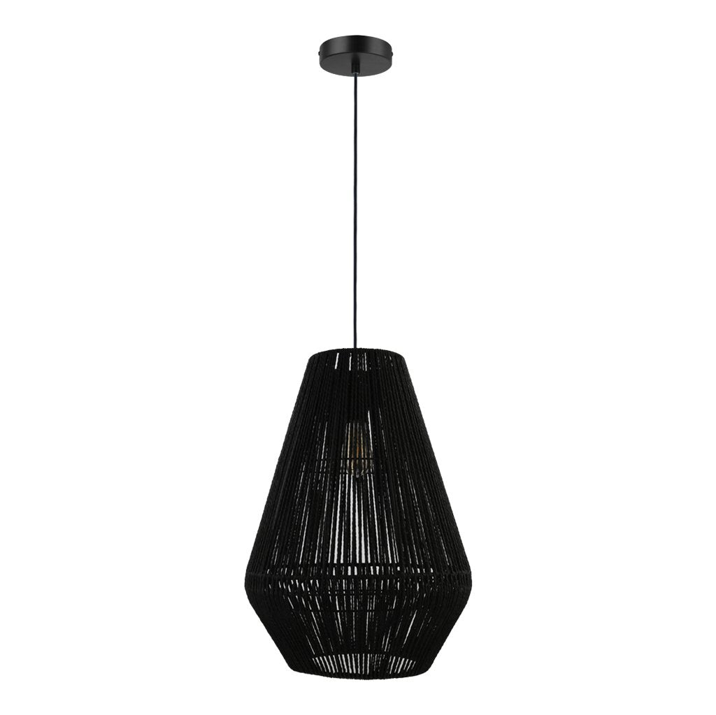 Domus CARTER-PDT- Small/Medium/Large - Paper Rope 1XE27 Pendant Light - Mases LightingDomus