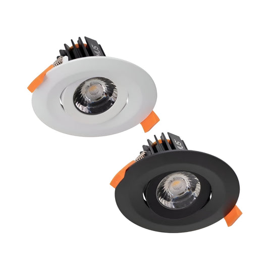 Domus Cell 13W 5CCT 60° T90 Complete Dimmable Downlight Kit - Black/White - Mases LightingDomus