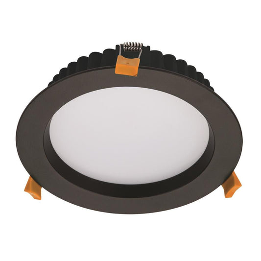 Domus DECO-20 TRIO/DALI Round 20W Dimmable LED Tricolour IP44 Downlight - Black/White - Mases LightingDomus