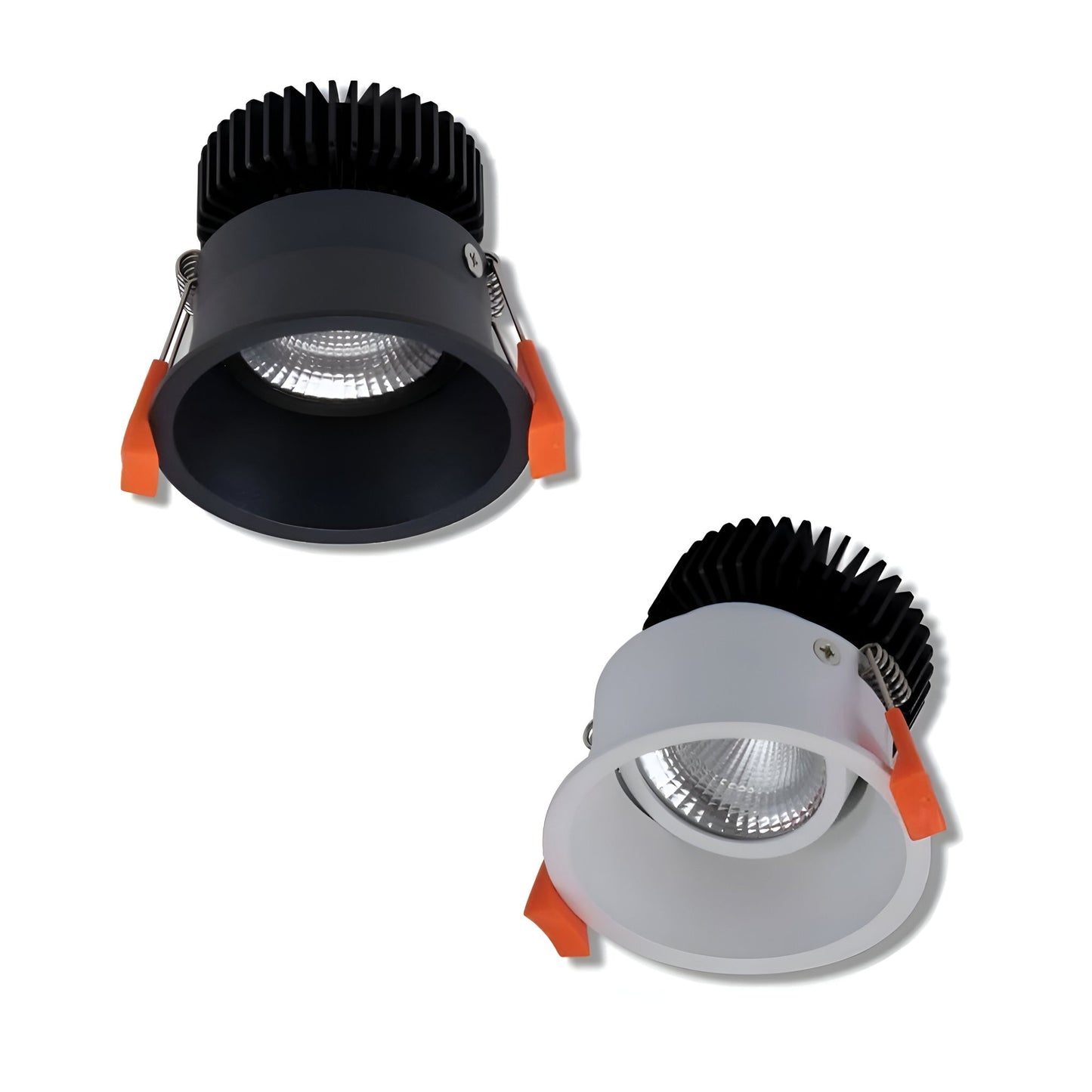 Domus DEEP-10 TRIO/DALI Round Deepset 10W Recessed Dimmable LED IP40 Downlight - Black/White - Mases LightingDomus