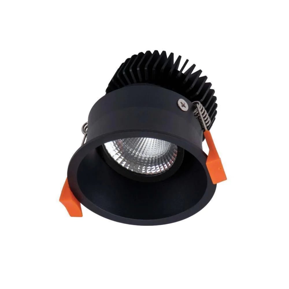 Domus DEEP-10 TRIO/DALI Round Deepset 10W Recessed Dimmable LED IP40 Downlight - Black/White - Mases LightingDomus