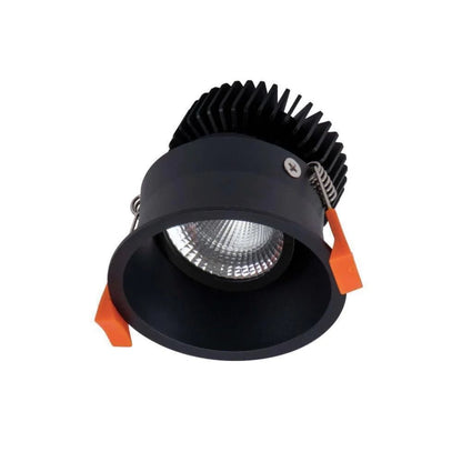 Domus DEEP-10 TRIO/DALI Round Deepset 10W Recessed Dimmable LED IP40 Downlight - Black/White - Mases LightingDomus