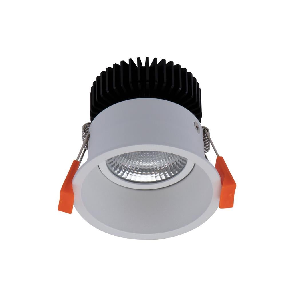 Domus DEEP-10 TRIO/DALI Round Deepset 10W Recessed Dimmable LED IP40 Downlight - Black/White - Mases LightingDomus