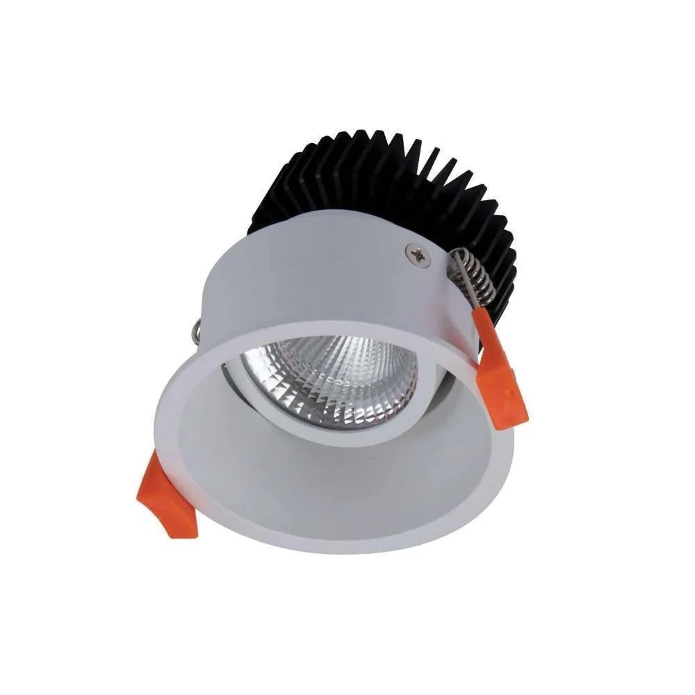 Domus DEEP-10 TRIO/DALI Round Deepset 10W Recessed Dimmable LED IP40 Downlight - Black/White - Mases LightingDomus