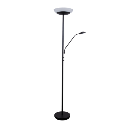 Domus Eden Mother & Child LED Floor Lamp - Black, Satin Chrome or Antique Brass - Mases LightingDomus Lighting