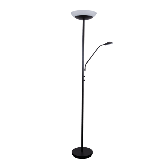Domus Eden Mother & Child LED Floor Lamp - Black, Satin Chrome or Antique Brass - Mases LightingDomus Lighting