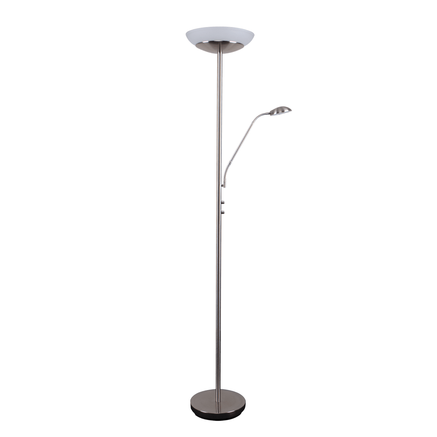 Domus Eden Mother & Child LED Floor Lamp - Black, Satin Chrome or Antique Brass - Mases LightingDomus Lighting
