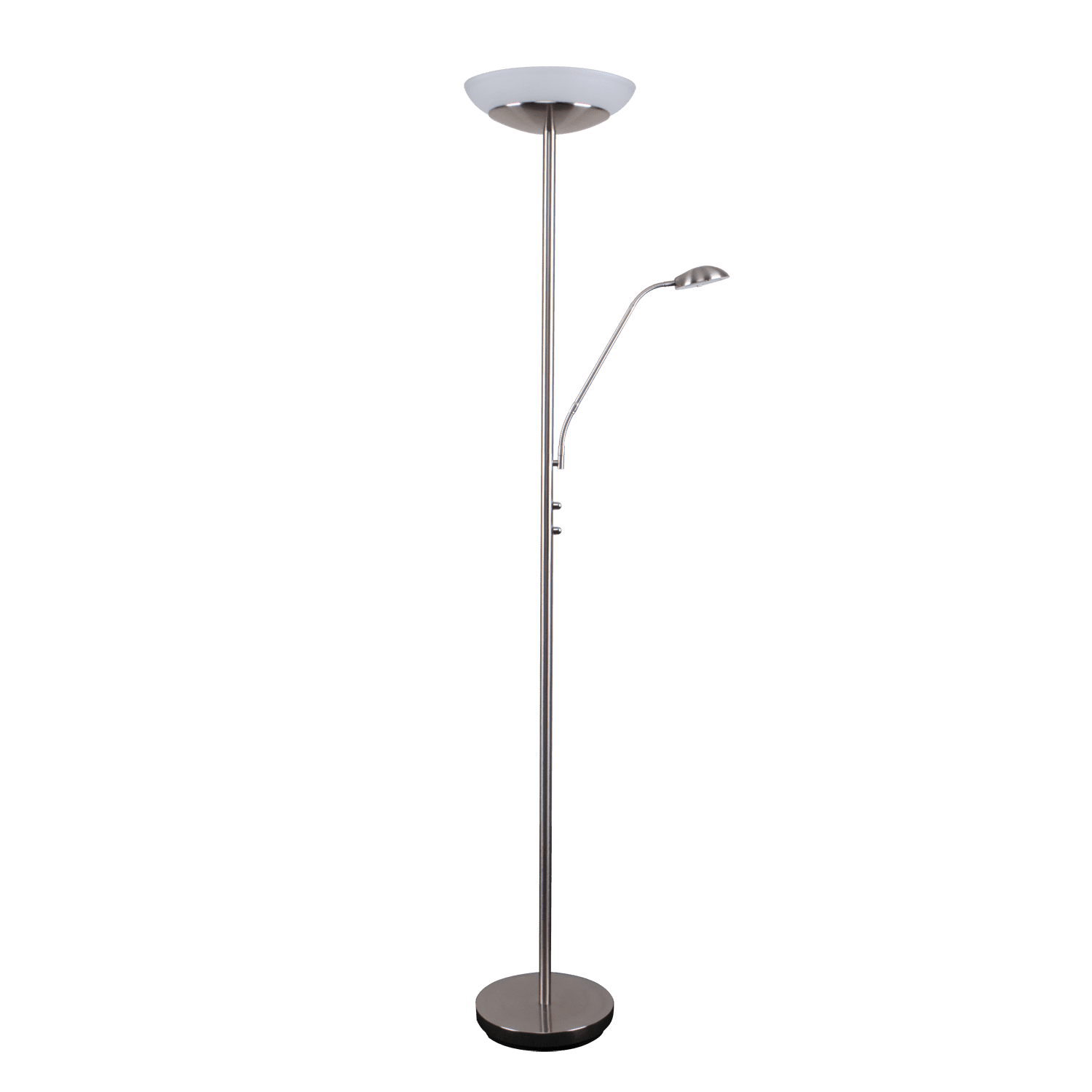 Domus Eden Mother & Child LED Floor Lamp - Black, Satin Chrome or Antique Brass - Mases LightingDomus Lighting