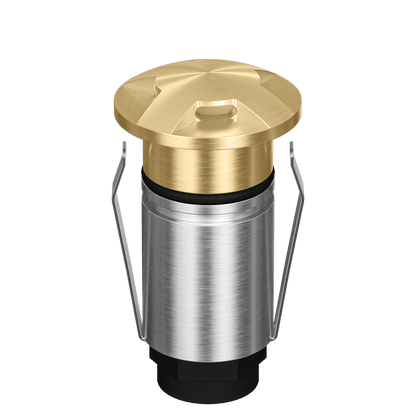 Domus Emit 25mm RGBW LED Inground Deck Light — Antique Brass, Black, White, Brushed Brass or Stainless Steel - Mases LightingDomus Lighting