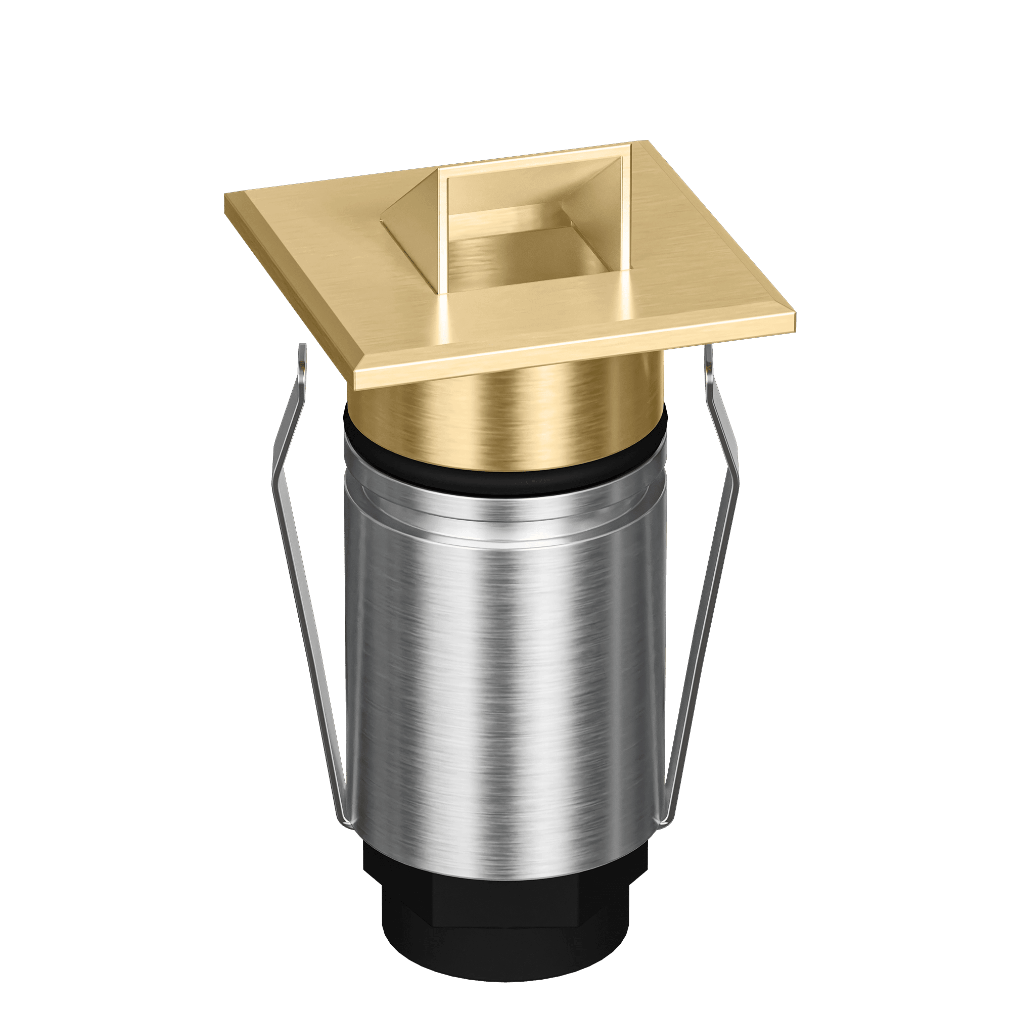Domus Emit 25mm RGBW LED Inground Deck Light — Antique Brass, Black, White, Brushed Brass or Stainless Steel - Mases LightingDomus Lighting