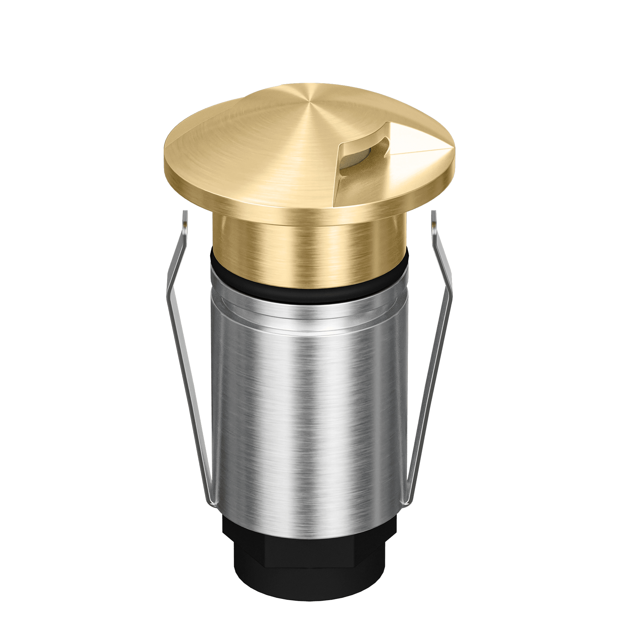 Domus Emit 25mm RGBW LED Inground Deck Light — Antique Brass, Black, White, Brushed Brass or Stainless Steel - Mases LightingDomus Lighting