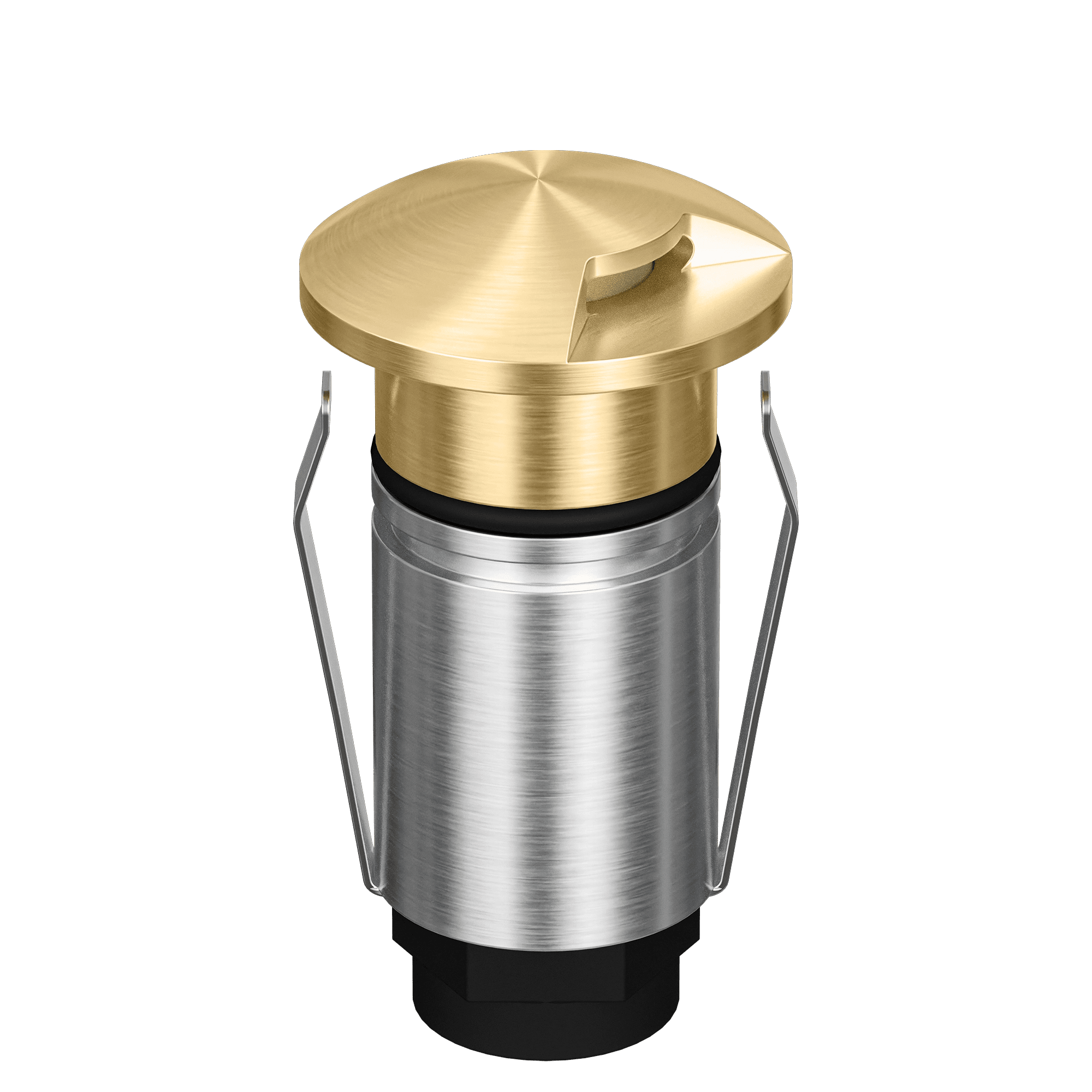 Domus Emit 25mm RGBW LED Inground Deck Light — Antique Brass, Black, White, Brushed Brass or Stainless Steel - Mases LightingDomus Lighting
