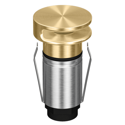 Domus Emit 25mm RGBW LED Inground Deck Light — Antique Brass, Black, White, Brushed Brass or Stainless Steel - Mases LightingDomus Lighting