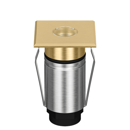Domus Emit 25mm RGBW LED Inground Deck Light — Antique Brass, Black, White, Brushed Brass or Stainless Steel - Mases LightingDomus Lighting