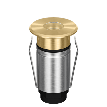 Domus Emit 25mm RGBW LED Inground Deck Light — Antique Brass, Black, White, Brushed Brass or Stainless Steel - Mases LightingDomus Lighting