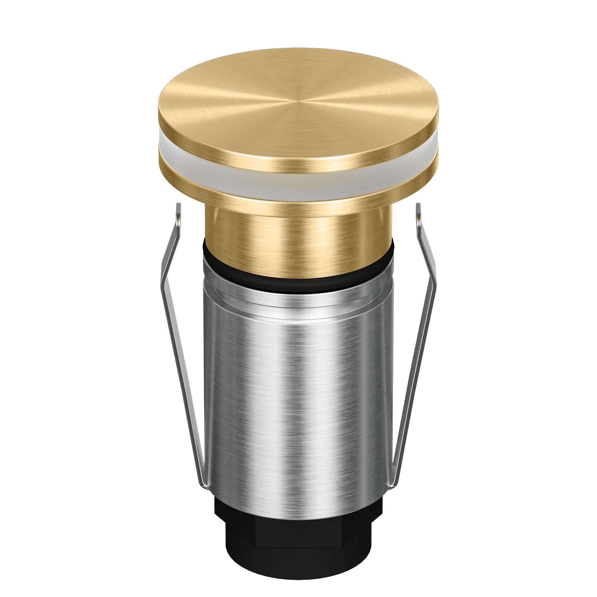 Domus Emit 25mm RGBW LED Inground Deck Light — Antique Brass, Black, White, Brushed Brass or Stainless Steel - Mases LightingDomus Lighting