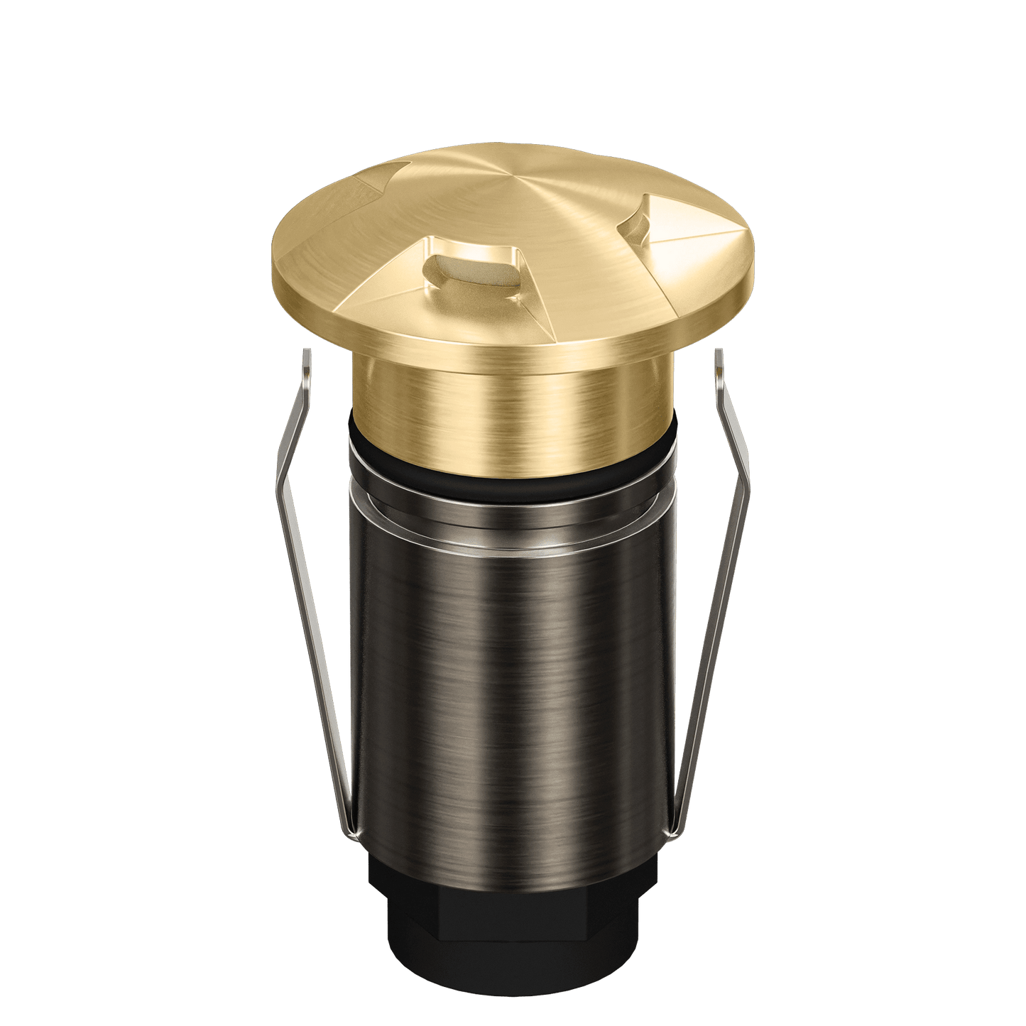Domus Emit 25mm TRIO LED Inground Deck Light — Antique Brass, Black, Brushed Brass or Stainless Steel - Mases LightingDomus Lighting