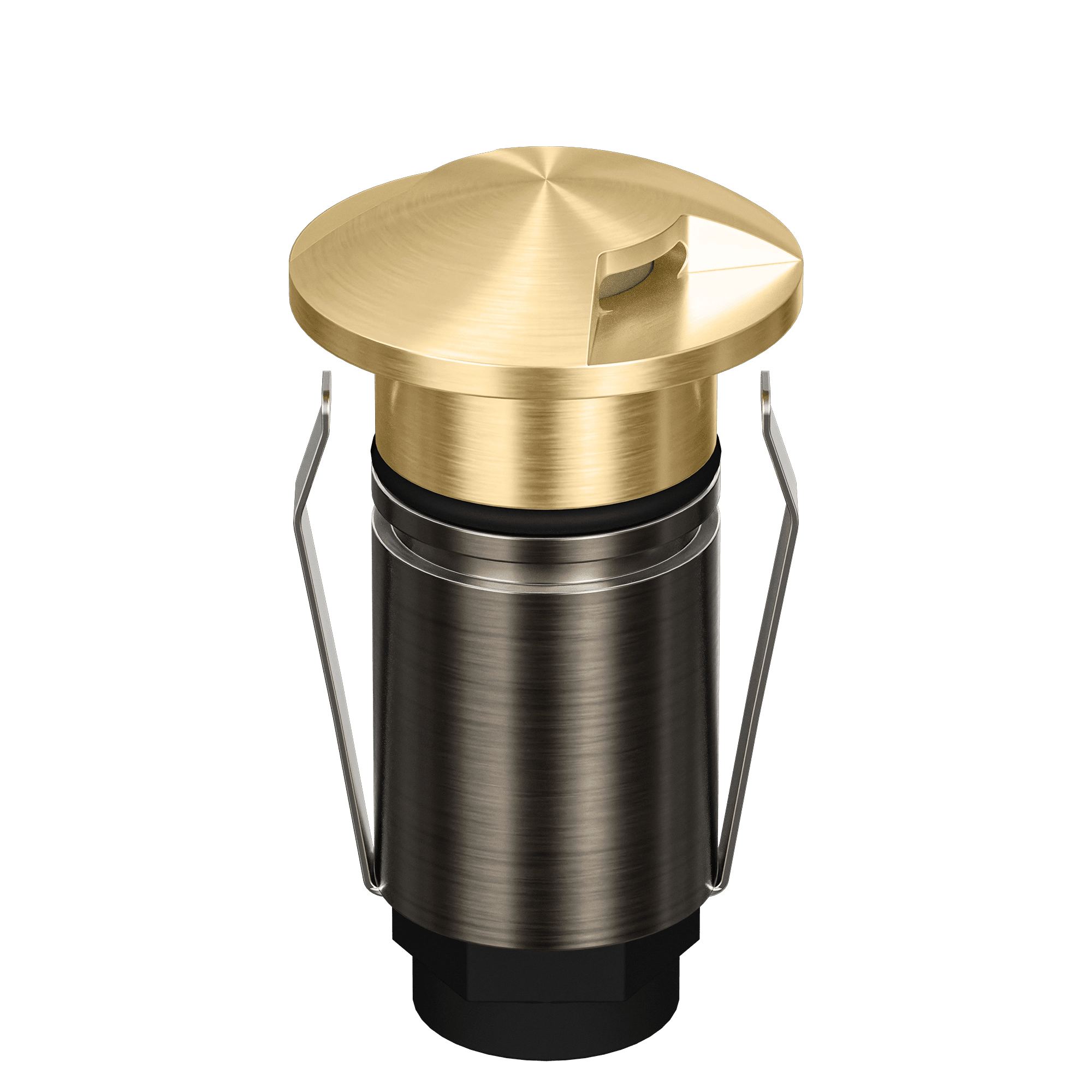 Domus Emit 25mm TRIO LED Inground Deck Light — Antique Brass, Black, Brushed Brass or Stainless Steel - Mases LightingDomus Lighting