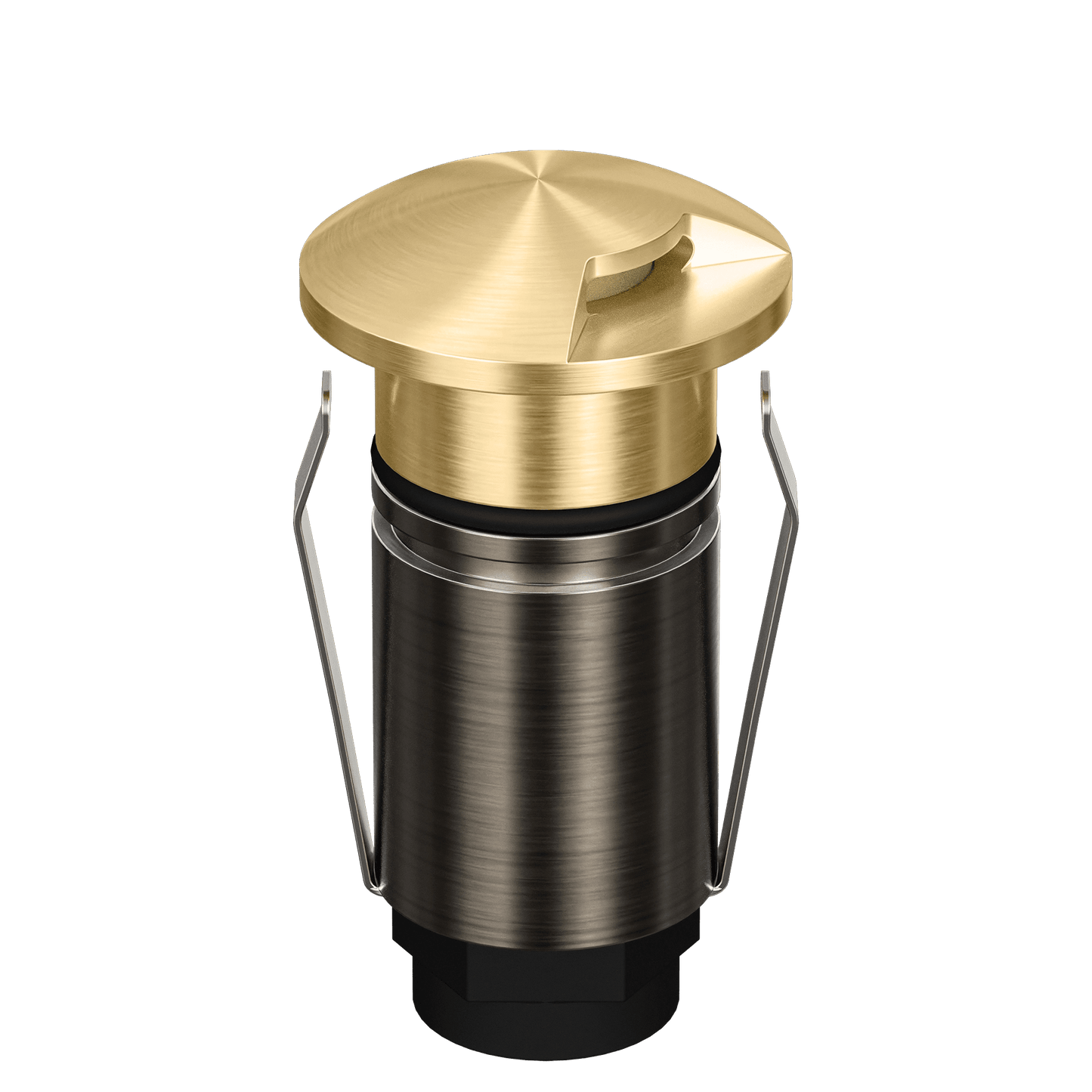 Domus Emit 25mm TRIO LED Inground Deck Light — Antique Brass, Black, Brushed Brass or Stainless Steel - Mases LightingDomus Lighting