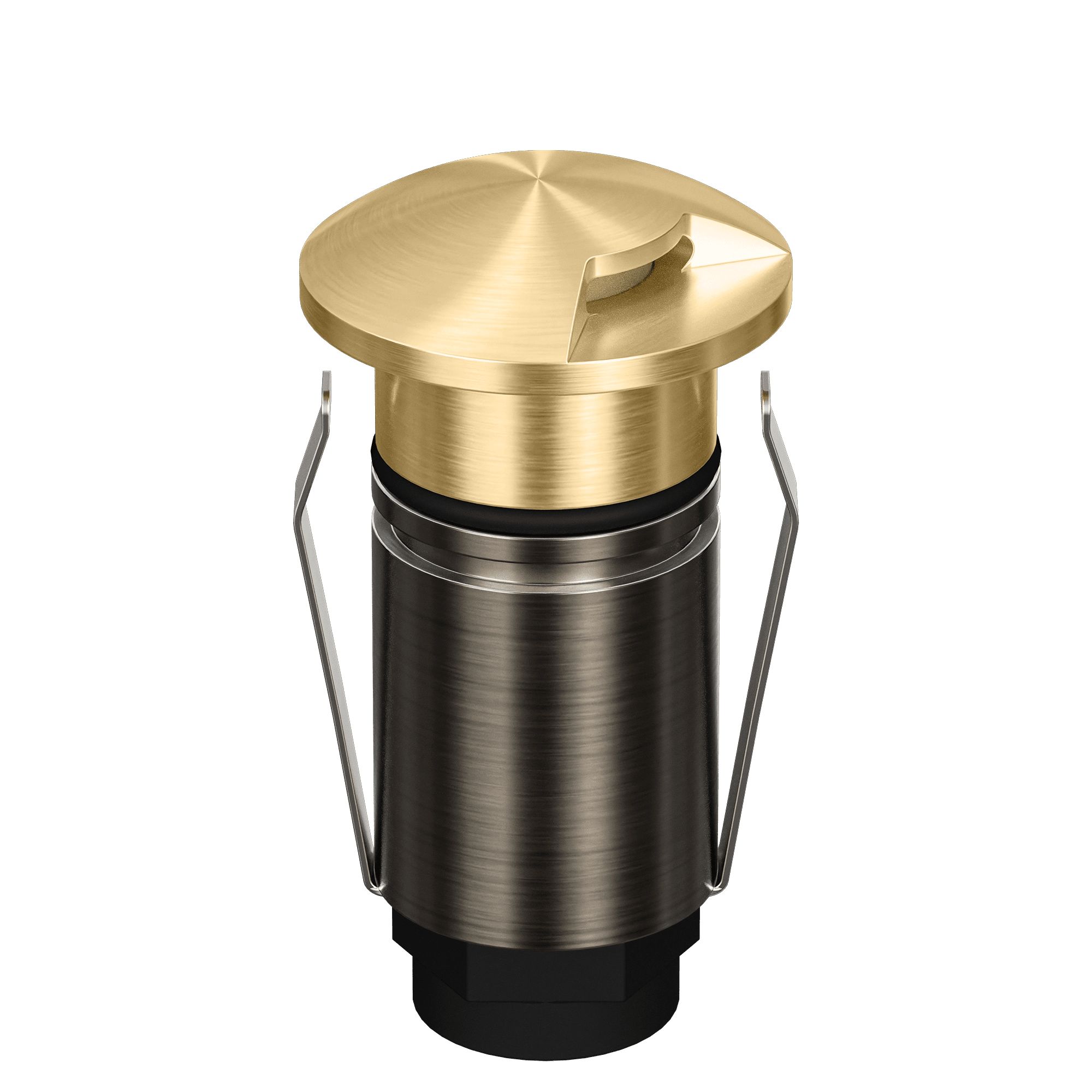 Domus Emit 25mm TRIO LED Inground Deck Light — Antique Brass, Black, Brushed Brass or Stainless Steel - Mases LightingDomus Lighting