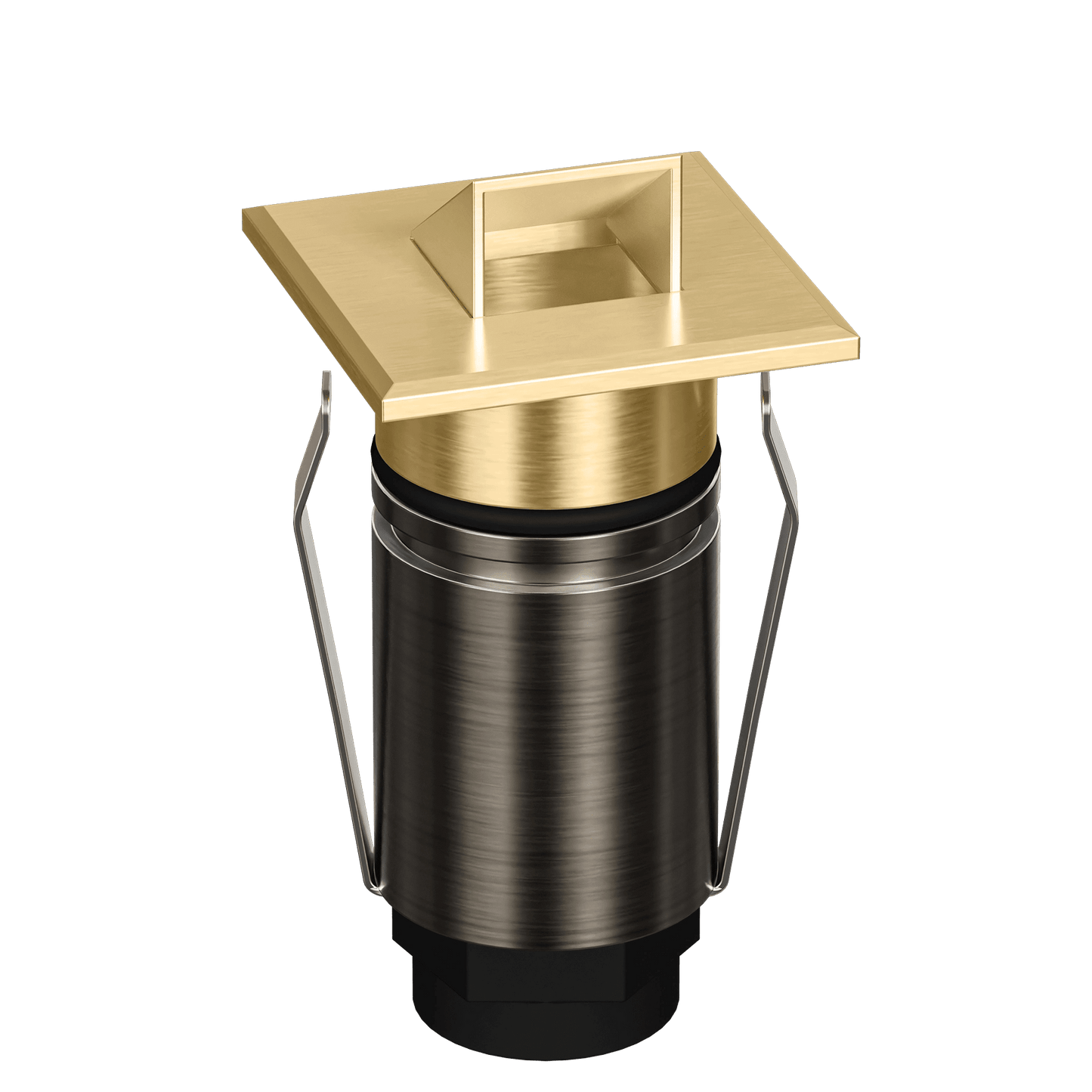 Domus Emit 25mm TRIO LED Inground Deck Light — Antique Brass, Black, Brushed Brass or Stainless Steel - Mases LightingDomus Lighting