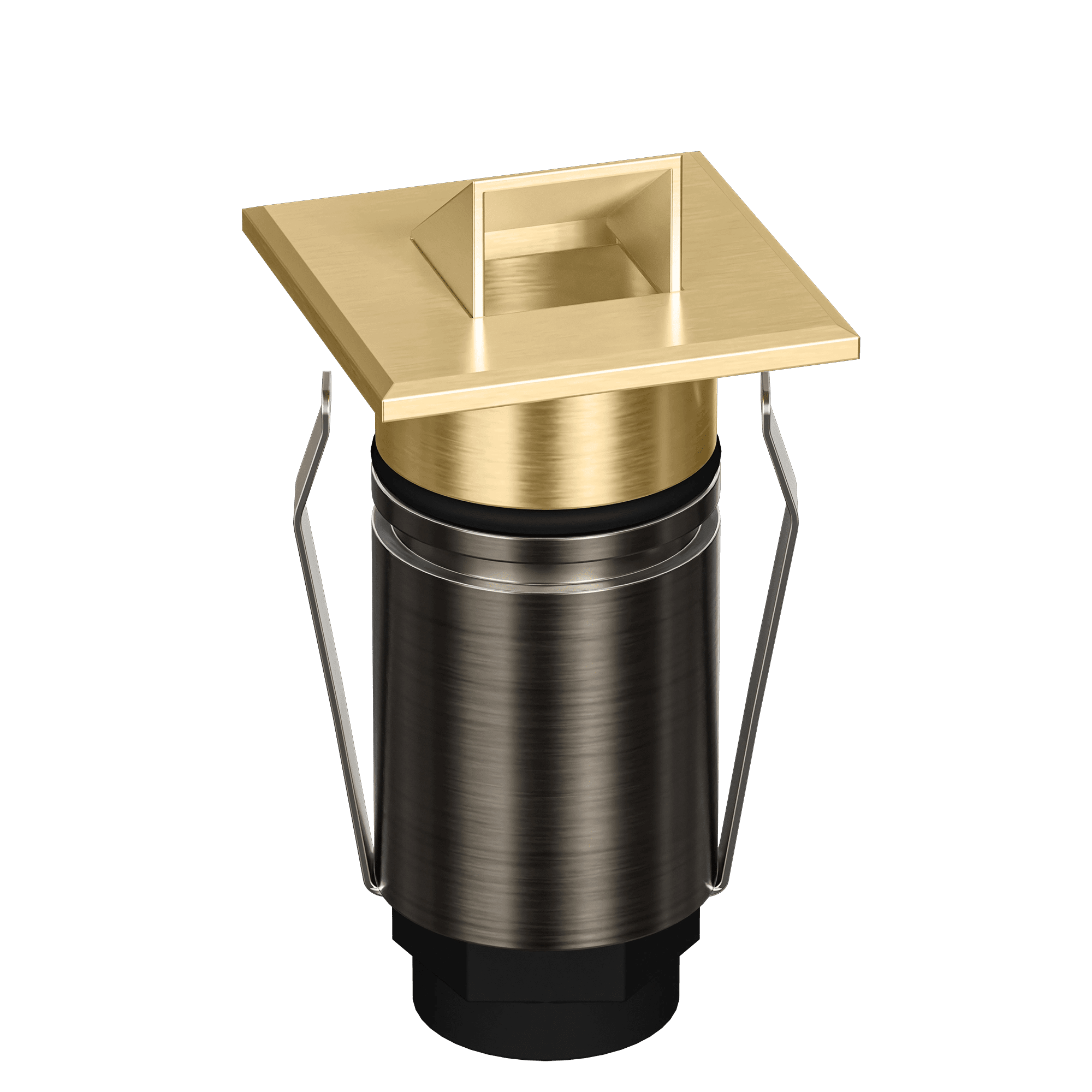 Domus Emit 25mm TRIO LED Inground Deck Light — Antique Brass, Black, Brushed Brass or Stainless Steel - Mases LightingDomus Lighting
