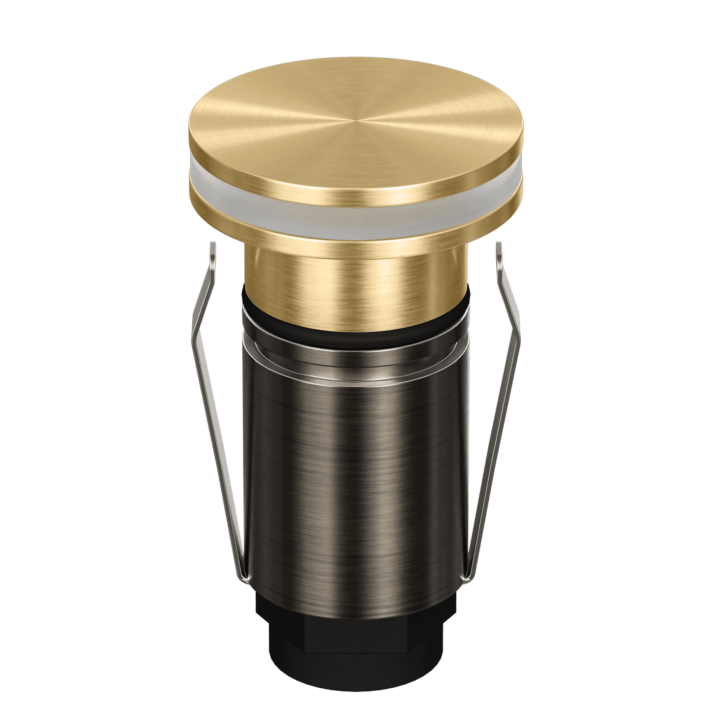 Domus Emit 25mm TRIO LED Inground Deck Light — Antique Brass, Black, Brushed Brass or Stainless Steel - Mases LightingDomus Lighting