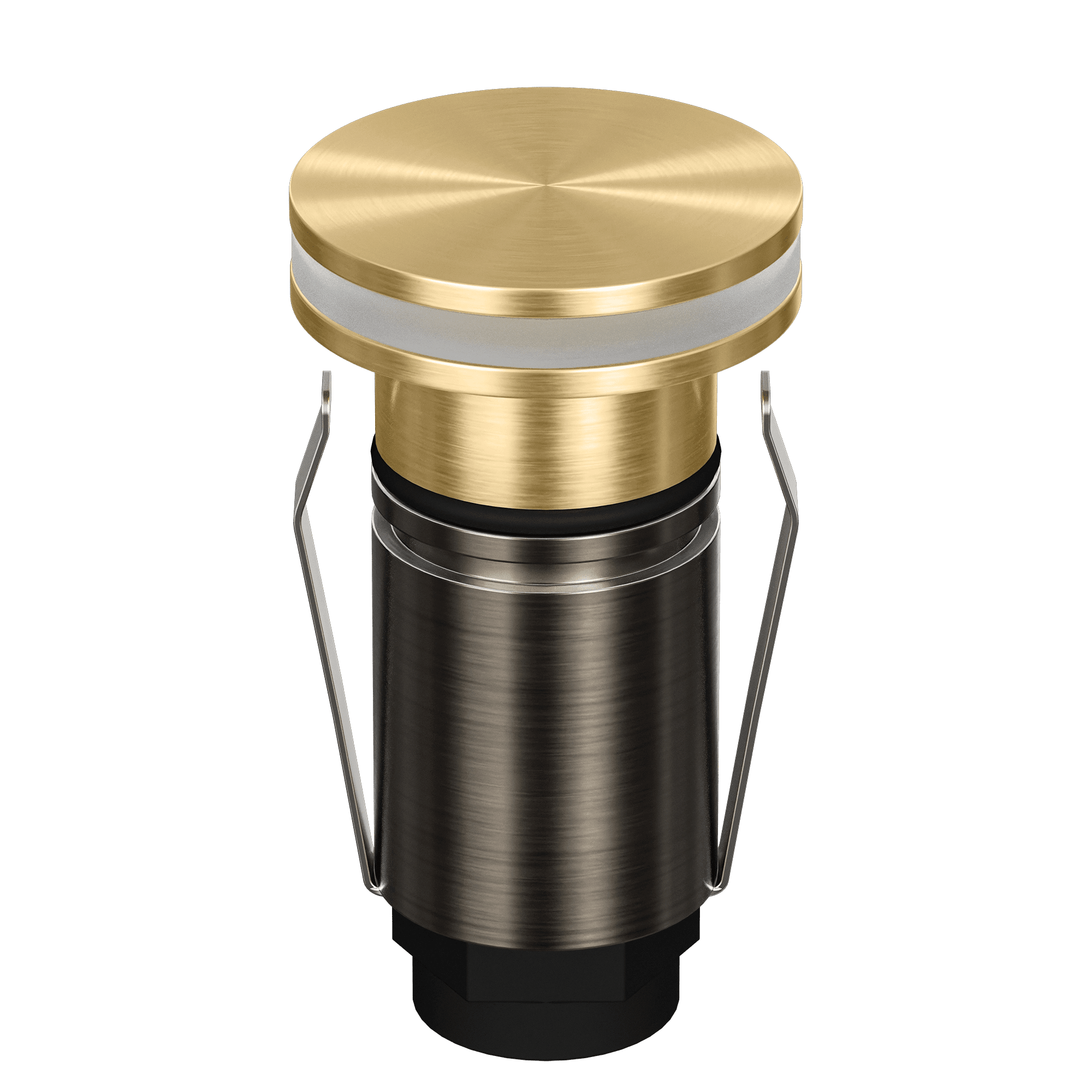 Domus Emit 25mm TRIO LED Inground Deck Light — Antique Brass, Black, Brushed Brass or Stainless Steel - Mases LightingDomus Lighting