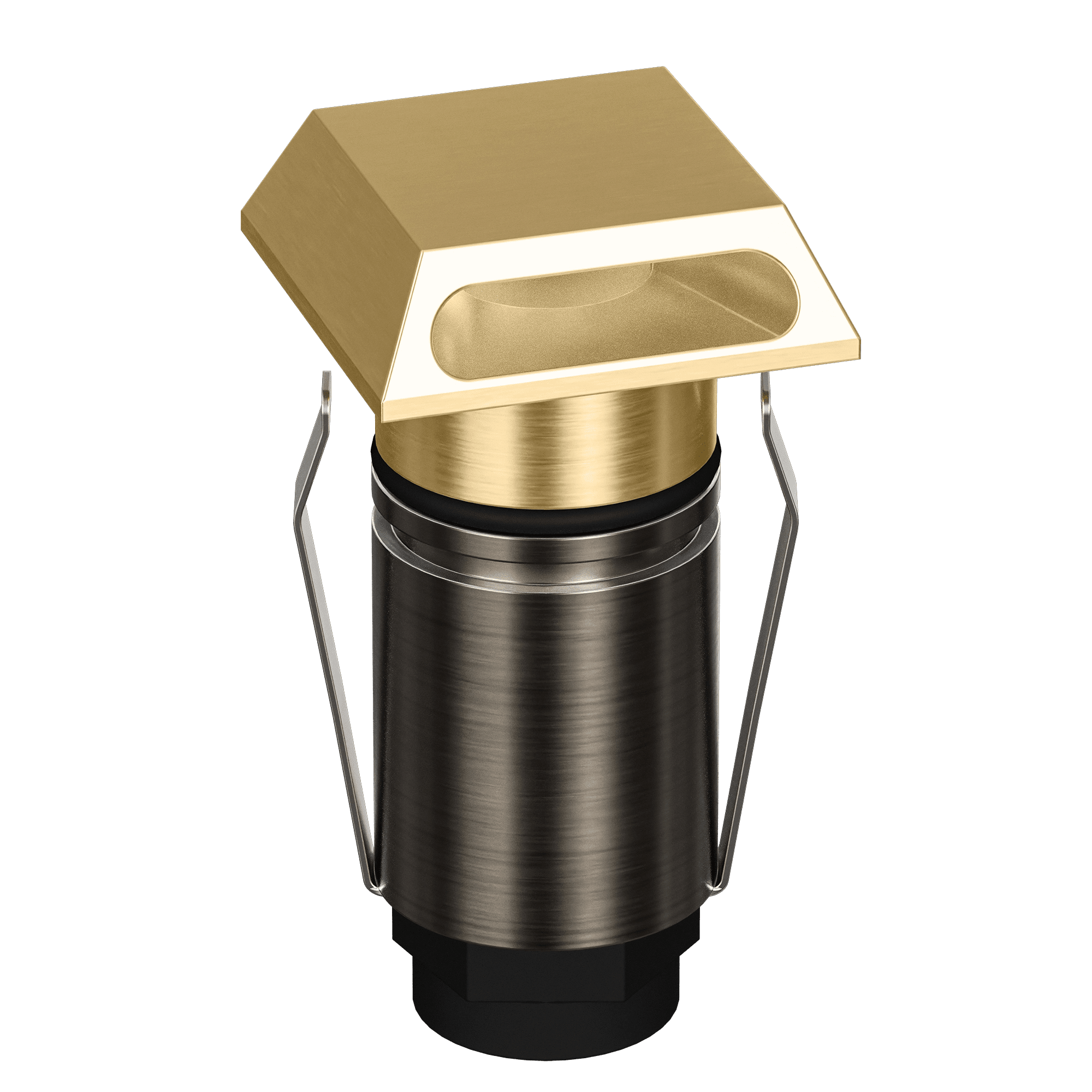 Domus Emit 25mm TRIO LED Inground Deck Light — Antique Brass, Black, Brushed Brass or Stainless Steel - Mases LightingDomus Lighting