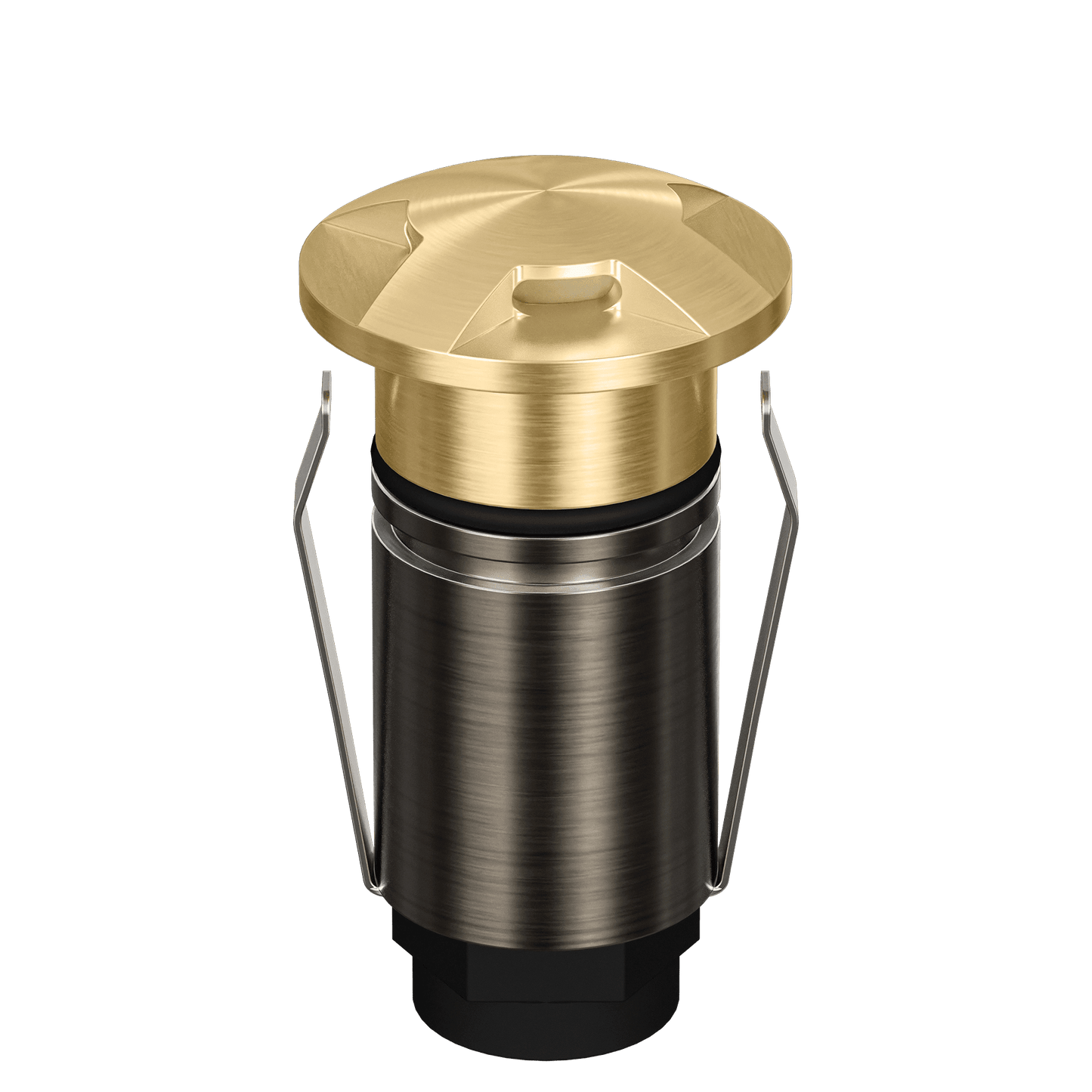 Domus Emit 25mm TRIO LED Inground Deck Light — Antique Brass, Black, Brushed Brass or Stainless Steel - Mases LightingDomus Lighting
