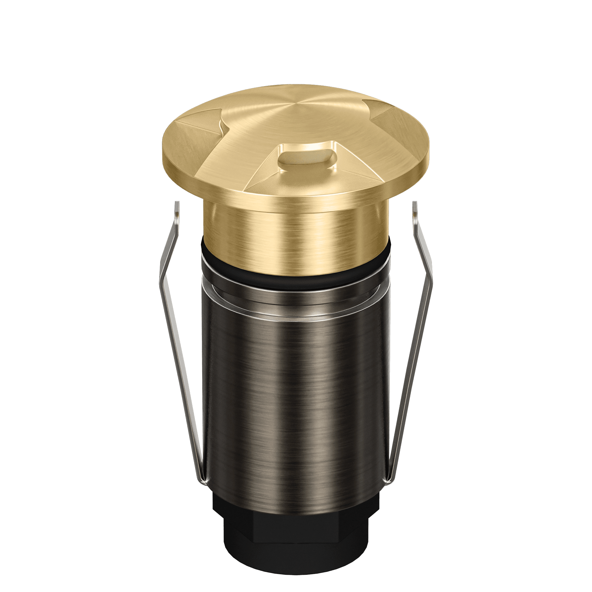 Domus Emit 25mm TRIO LED Inground Deck Light — Antique Brass, Black, Brushed Brass or Stainless Steel - Mases LightingDomus Lighting