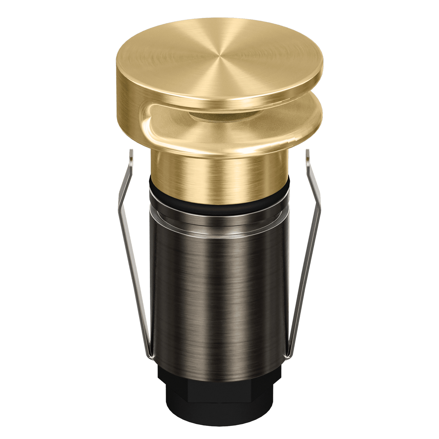 Domus Emit 25mm TRIO LED Inground Deck Light — Antique Brass, Black, Brushed Brass or Stainless Steel - Mases LightingDomus Lighting